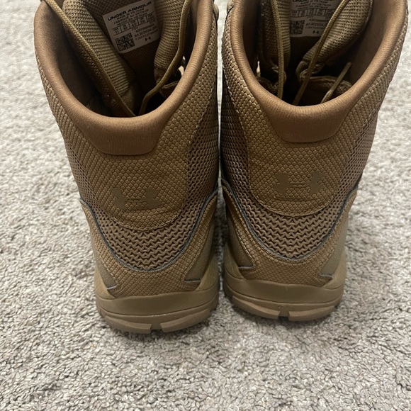 Under Armour Tan Tactical Boots with Rugged Sole - Picture 3 of 6
